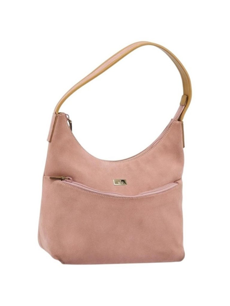 Authentic Gucci Shoulder Bag Suede Pink Gold 001 3386 1705